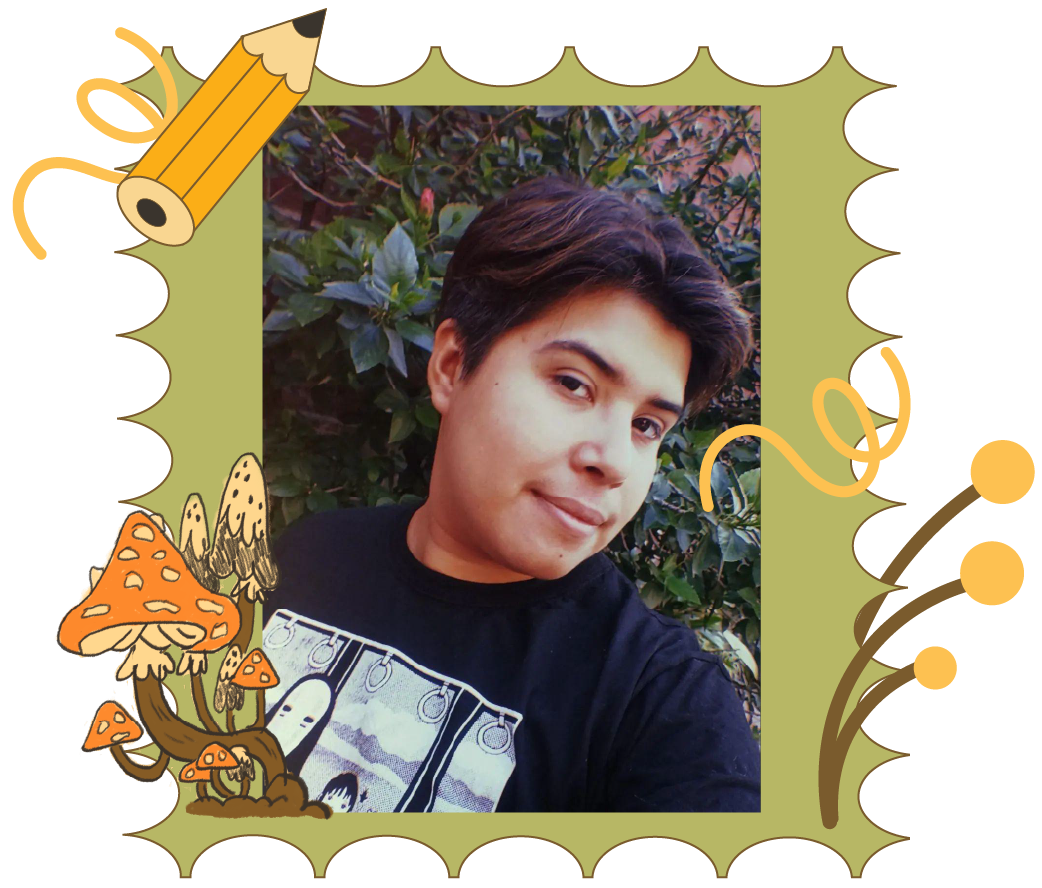 una persona, de perfil con remera negra