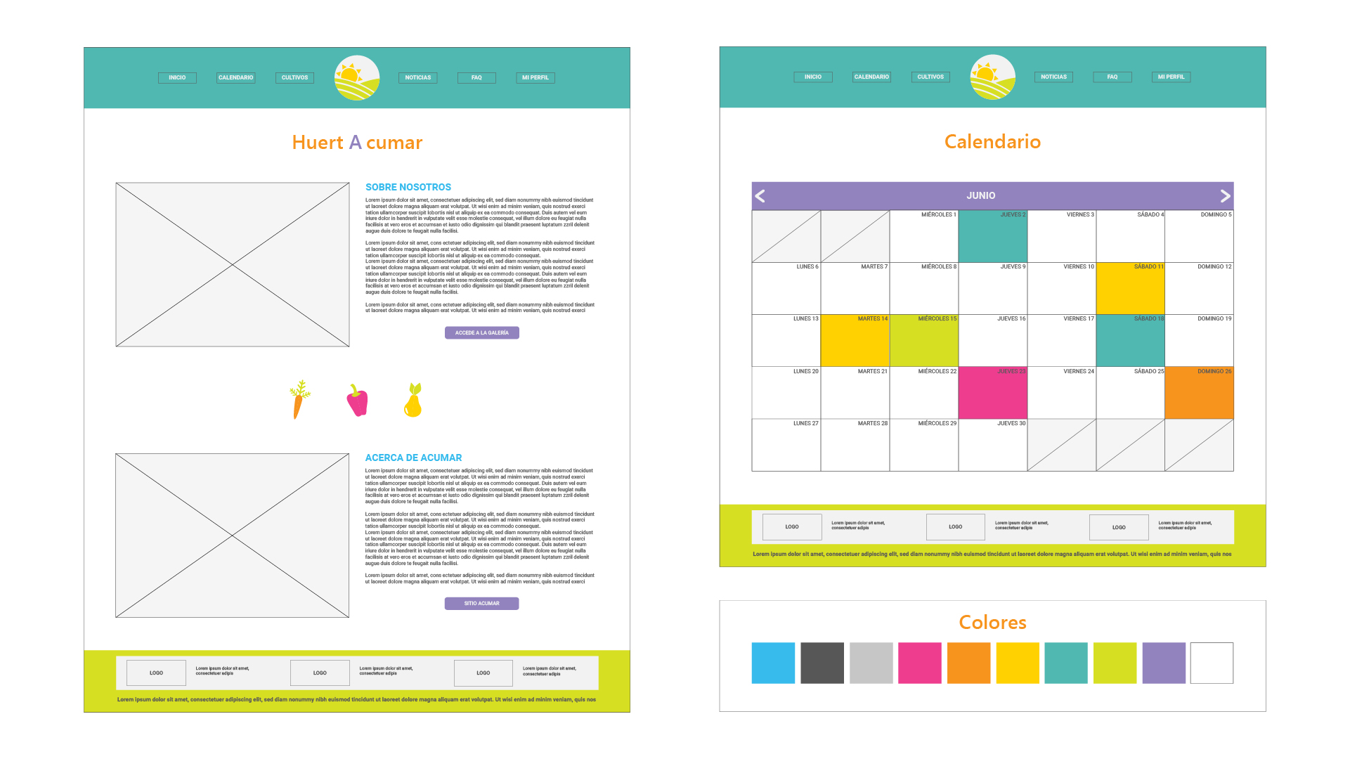 boceto de webapp Dolores