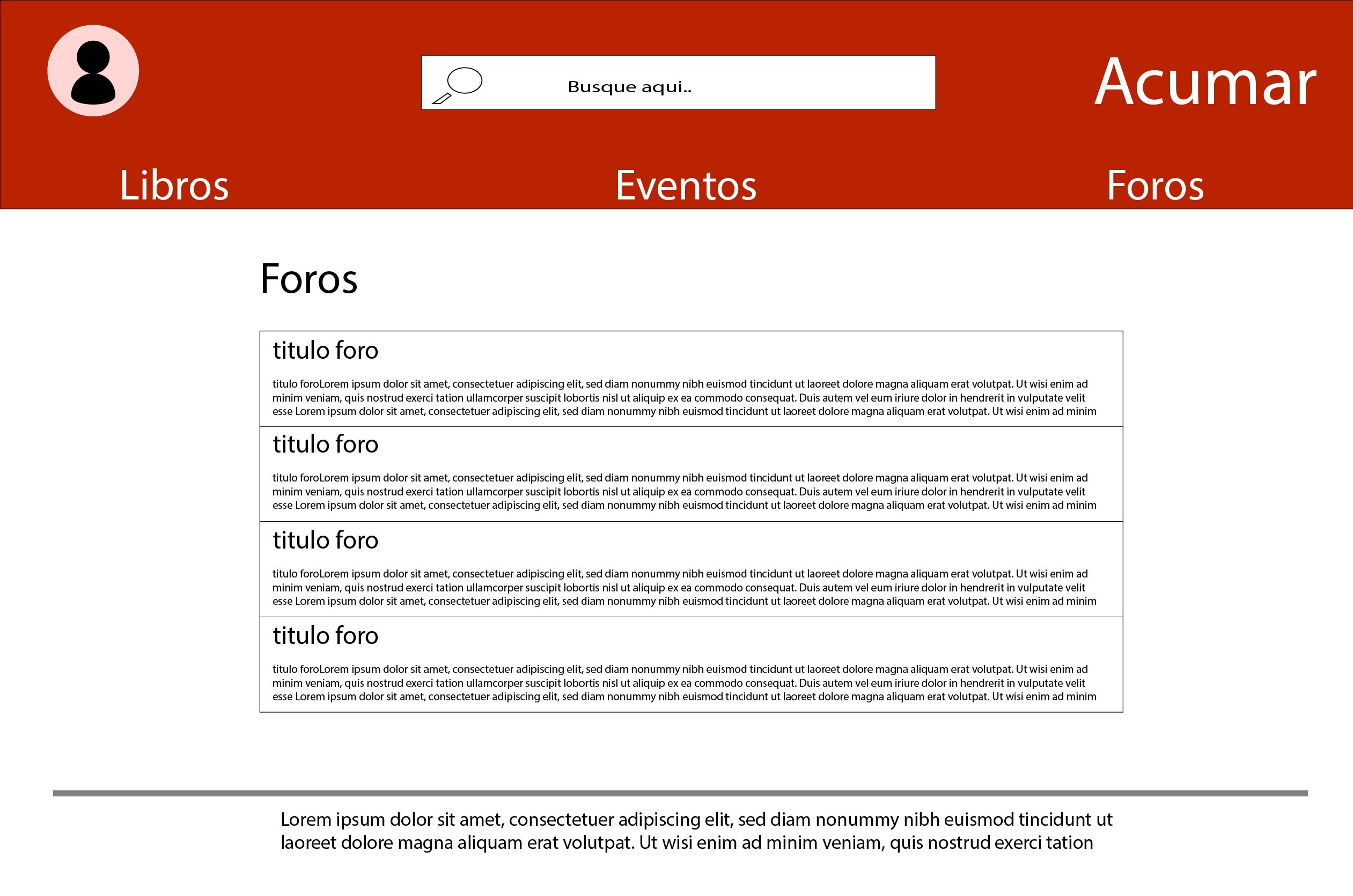 Boceto tercera pantalla