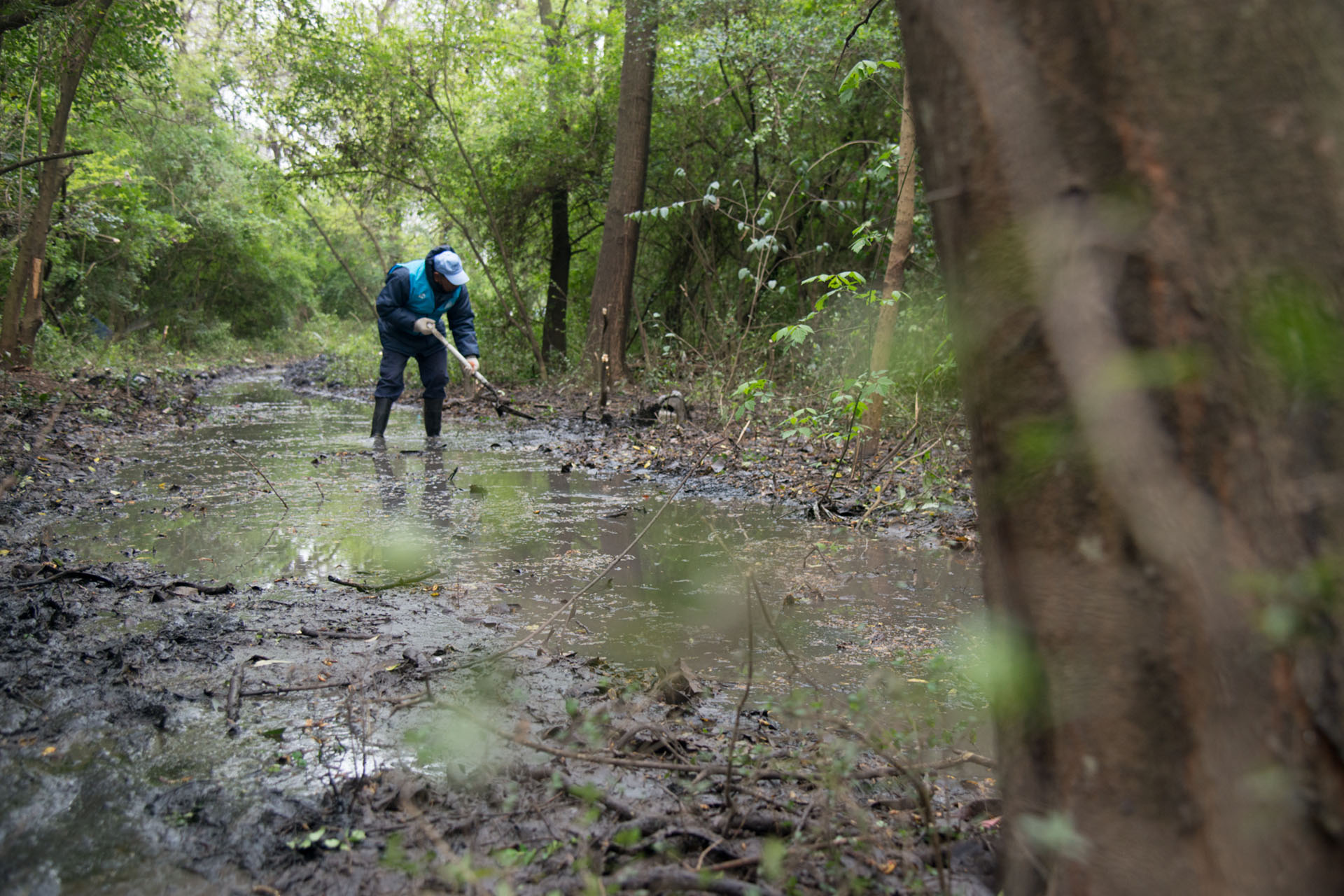 Realizamos un operativo de limpieza en la Reserva Natural de Ciudad Evita