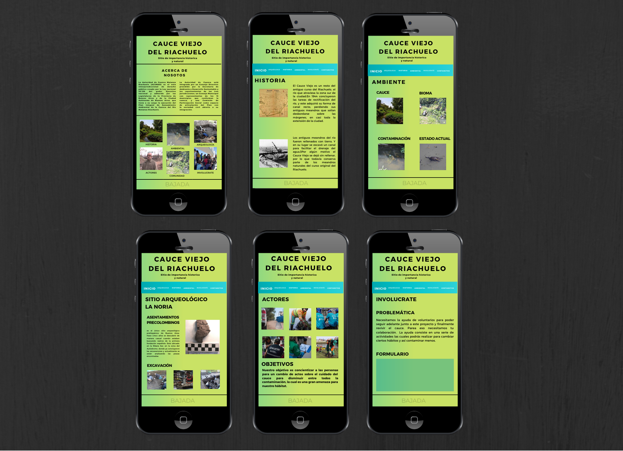 Boceto de la aplicación