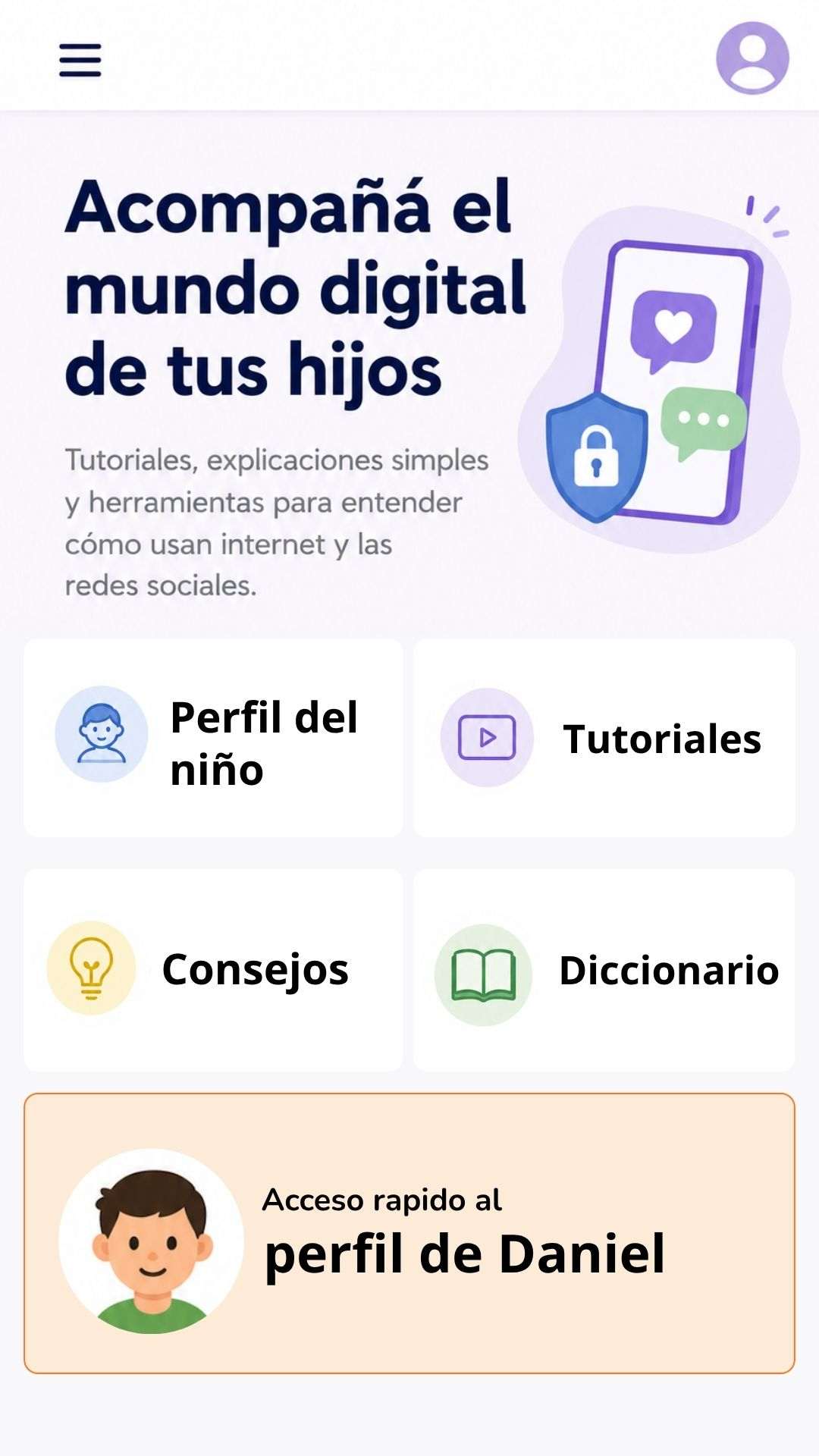 Mockup inicio