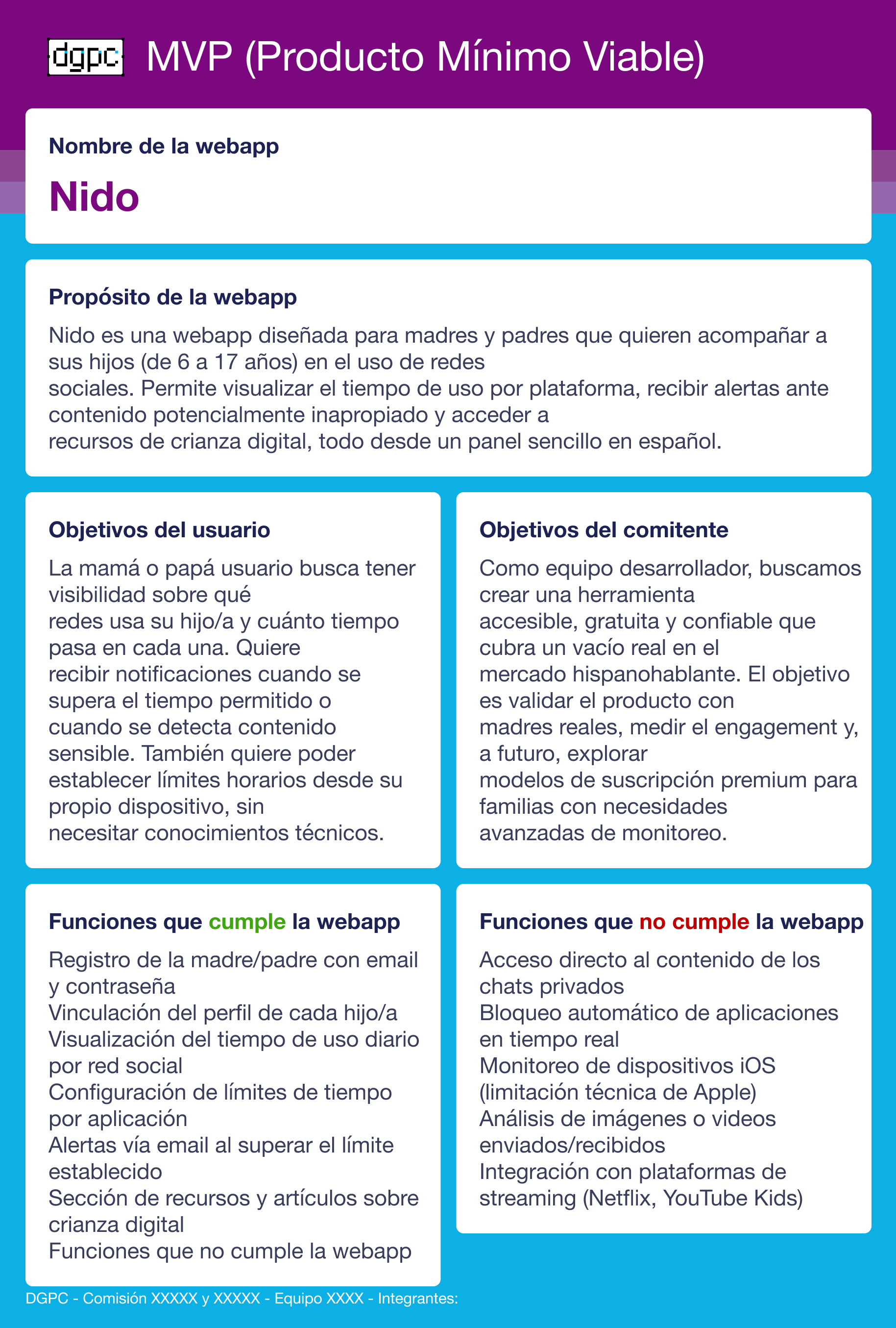 Propósito de la web