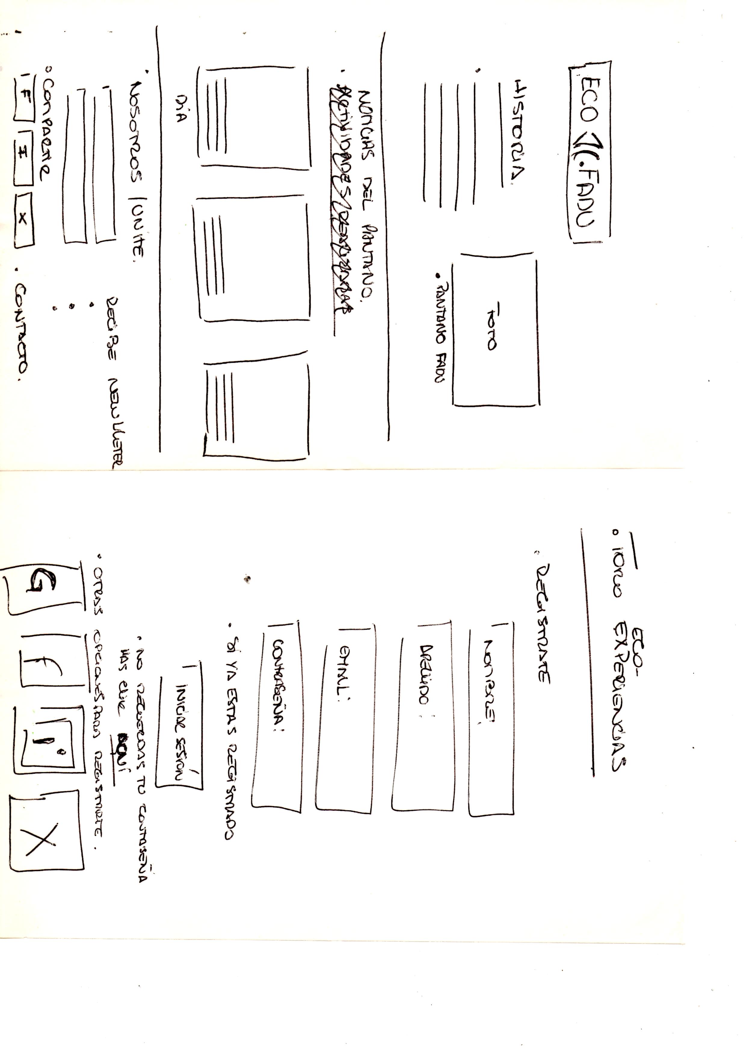 Bocetos 1 idea para web