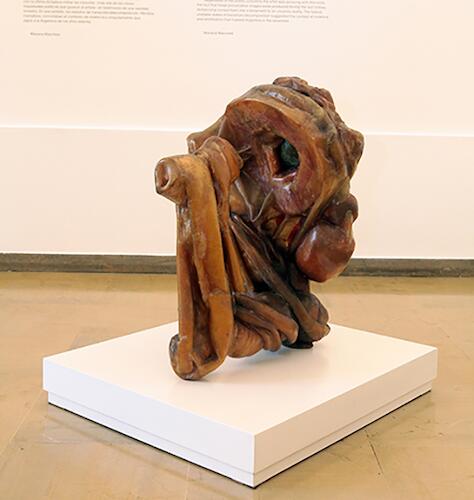 Pintura al óleo manos con pañuelos en los dedos